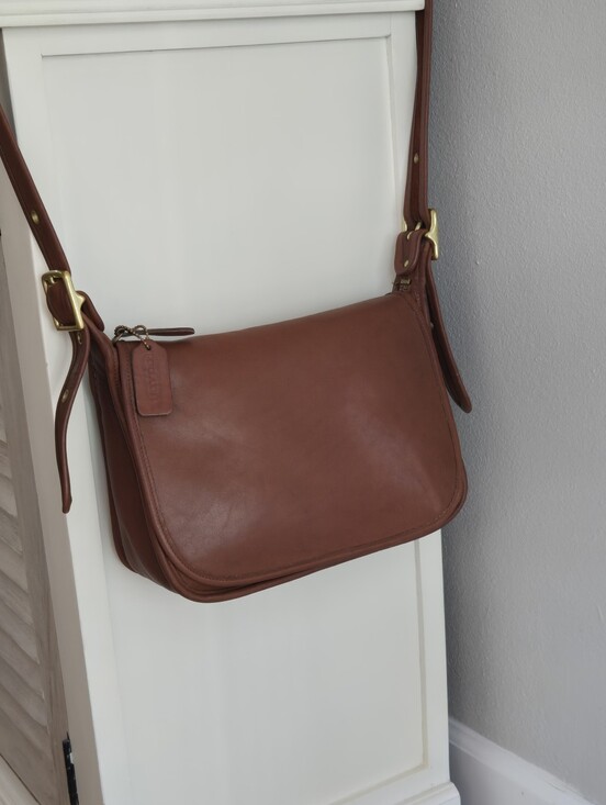 Coach Handbags - Vintage Coach Patricia Legacy Bag In British Tan (Style #9951)